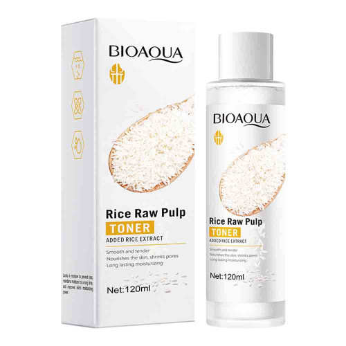 Bioaqua Тонер для лица с экстрактом риса RICE RAW PULP 120ml